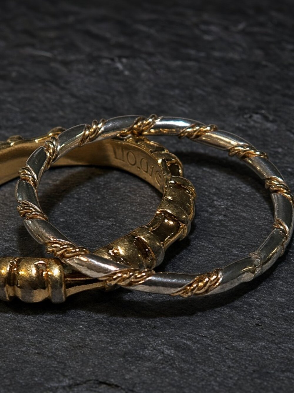 Retro Duo Kitsch Chic for Everyday Wardrobe 1 Vintage Avon Gold and Silver Tone